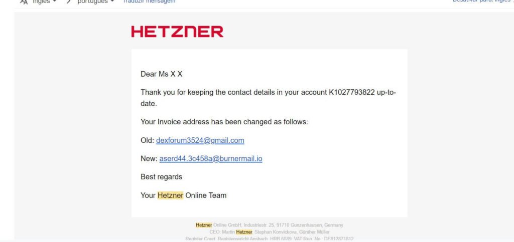 Buy Hetzner Account
